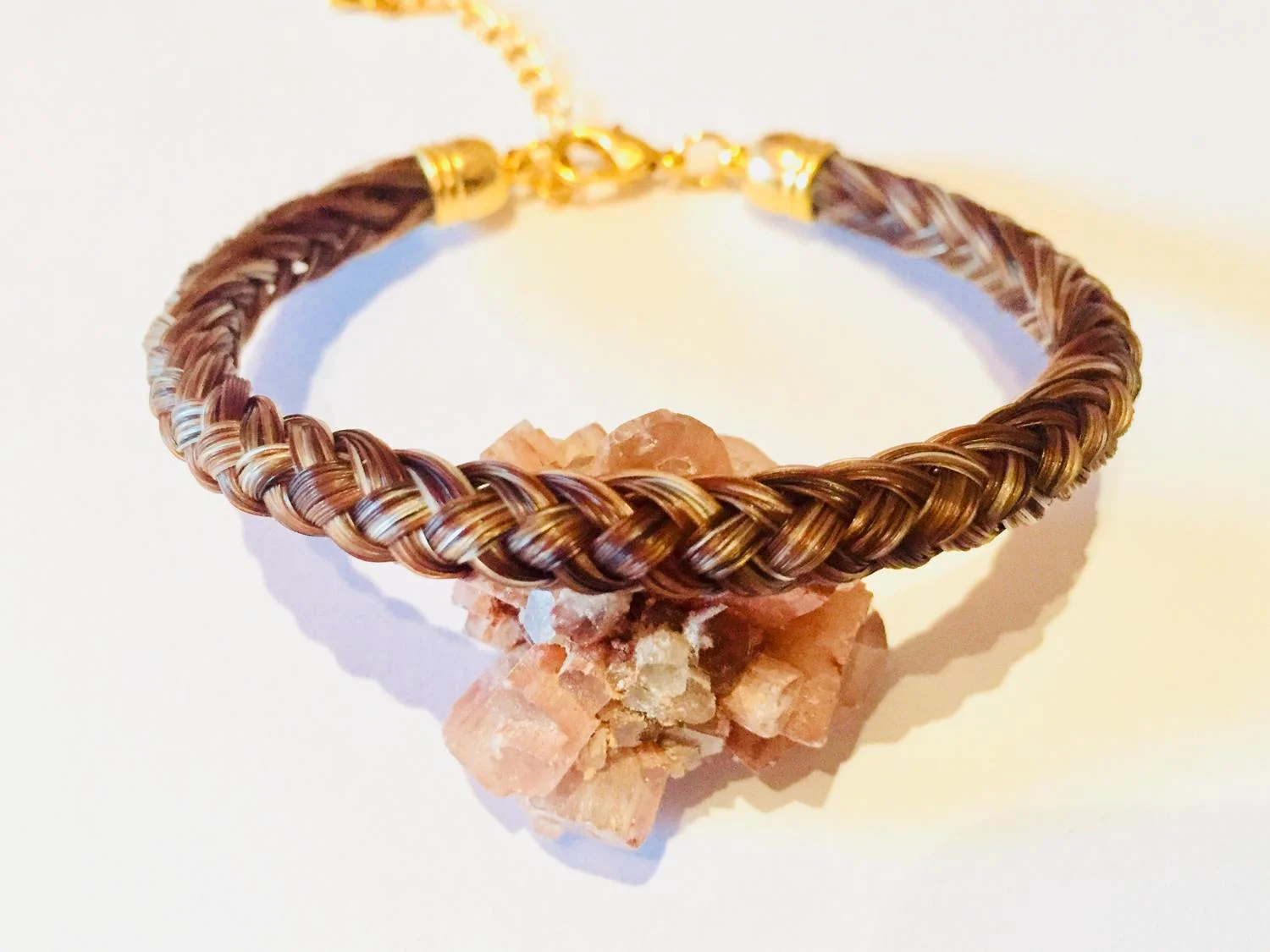 Halbrund geflochten aus acht Strängen, Variante A – Armband