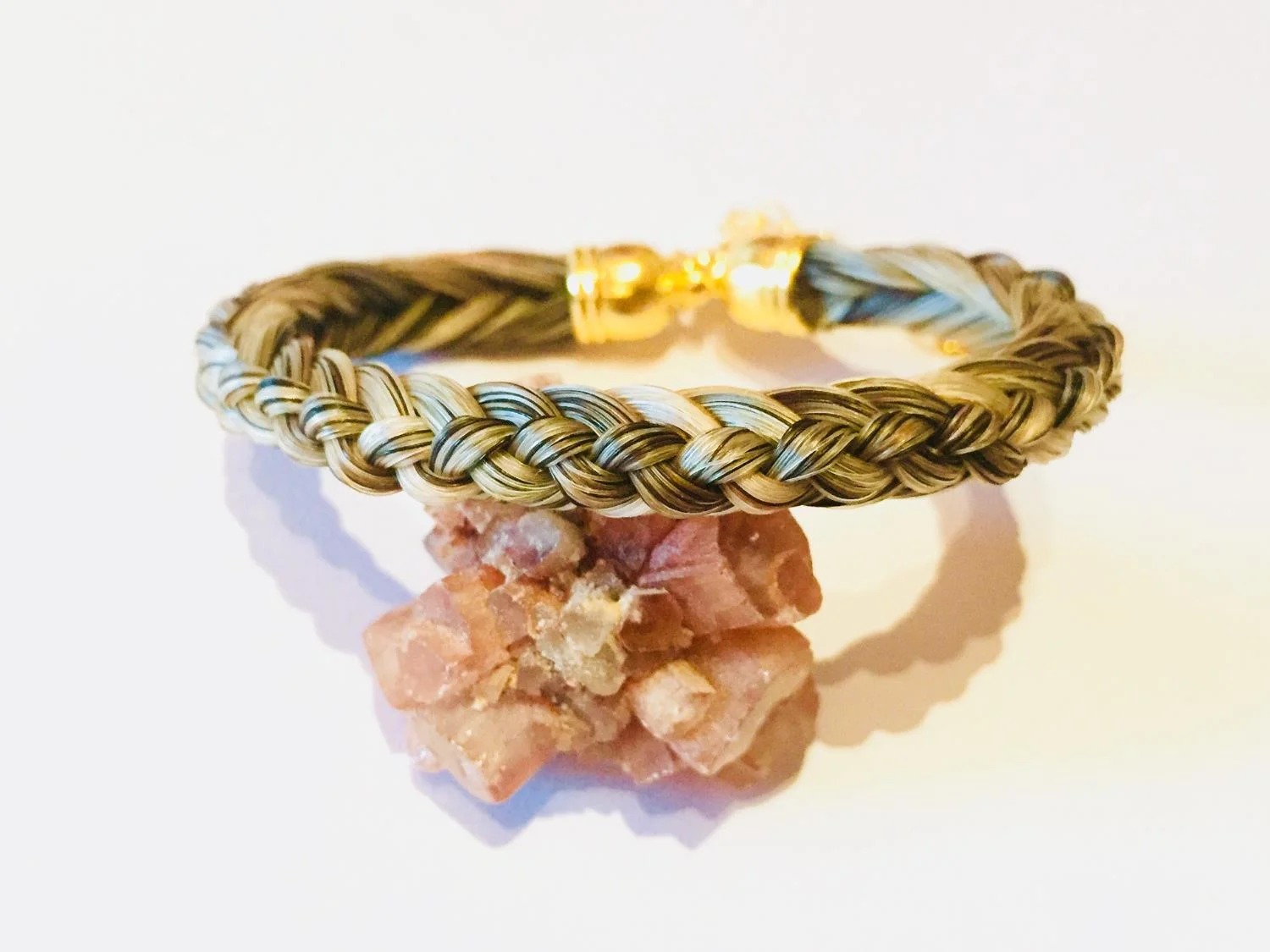 Halbrund geflochten aus acht Strängen, Variante B – Armband