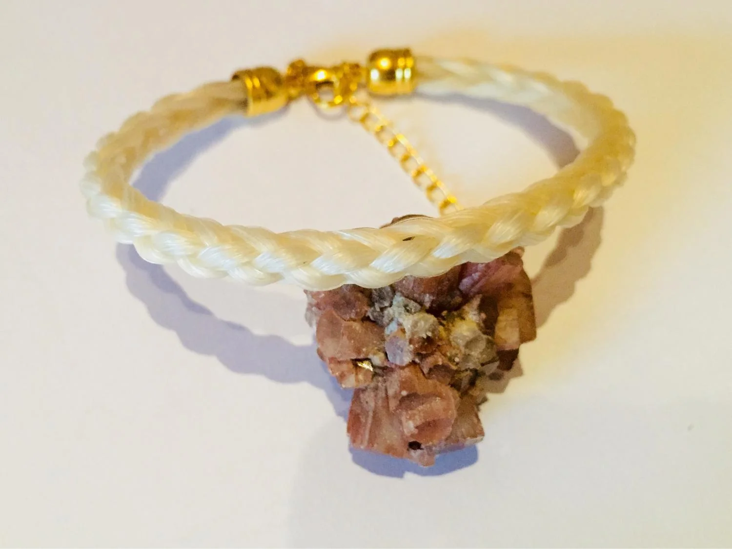 Halbrund geflochten aus sechs Strängen, Variante B – Armband